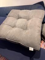 Grijze Loungekussens 60x60, Huis en Inrichting, Ophalen of Verzenden, Gebruikt, Grijs, Vierkant