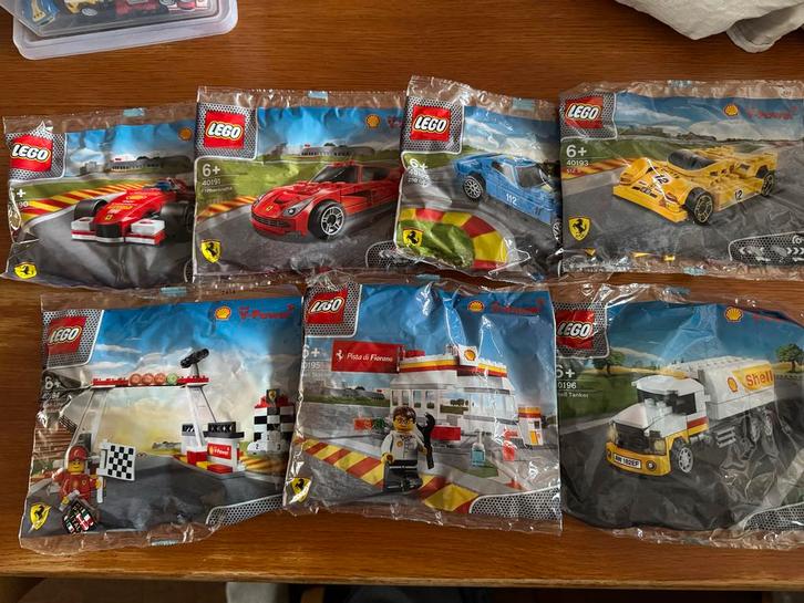 Lego Ferrari Shell sets 40190-40196 nieuw, Kinderen en Baby's, Speelgoed | Duplo en Lego, Nieuw, Lego, Complete set, Ophalen of Verzenden