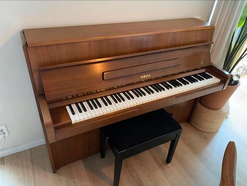 Prachtige Yamaha M1 studiepiano (1955), Muziek en Instrumenten, Piano's, Gebruikt, Piano, Bruin, Ophalen