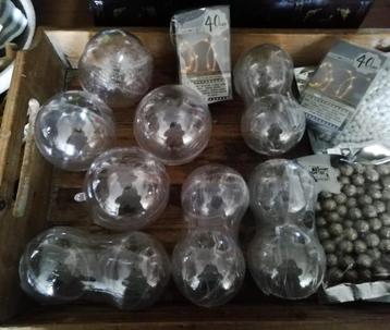 Hobby lege kerstballen deco goud zilver wit nieuw vulling beschikbaar voor biedingen