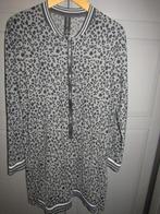 G291 Jane Lushka mt XXL jurk travelstof grijs zwart animal, Verzenden, Zwart, Maat 46/48 (XL) of groter, Zo goed als nieuw