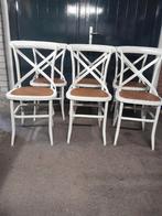 Eetkamerstoelen, Ophalen, Gebruikt, Wit, Metaal