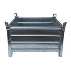 Stapelbakken staal, opslagbak, voorraadbak stapelbak, Doe-het-zelf en Verbouw, Kratten en Dozen, Ophalen, 100 cm of meer, 60 cm of meer