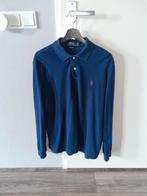 Ralph Lauren Polo Longsleeve, Maat 52/54 (L), Blauw, Ralph Lauren, Ophalen of Verzenden