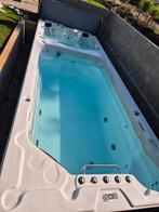 Zwemspa met apparte jacuzzi balboa, Ophalen, Zo goed als nieuw, Filter, Vast