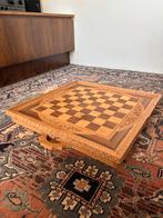 Mooi houten schaakbord/backgammon set, Een of twee spelers, Ophalen, Zo goed als nieuw, Reisspel