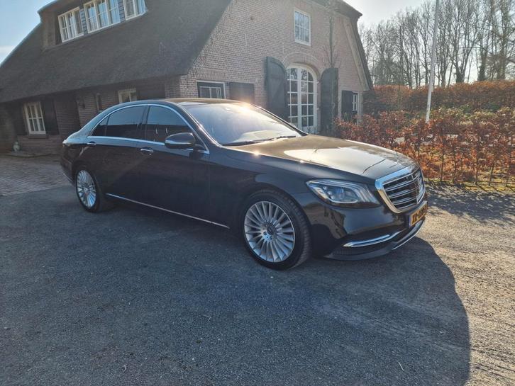 Mercedes S 350 d Lang 286pk 2018 Zwart Burmester pano dak, Auto's, Mercedes-Benz, Particulier, Te koop, S-Klasse, 360° camera
