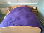 Tweepersoonsbed 140x200 met vaste nachtkastjes, Huis en Inrichting, Ophalen, Gebruikt, Tweepersoons, Degelijk