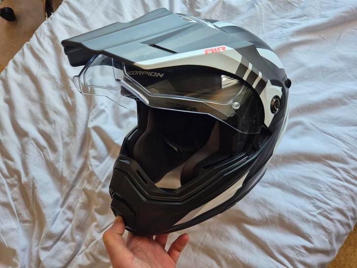 Scorpion ADX 1 helm zo goed als nieuw maat S, Motoren, Kleding | Motorhelmen, Systeemhelm, S, Overige merken, Tweedehands, Ophalen of Verzenden