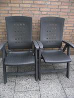byna gratis als nieuw 2 tuinstoelen balkon overkapping, Ophalen, Zo goed als nieuw, Kunststof, Stapelbaar