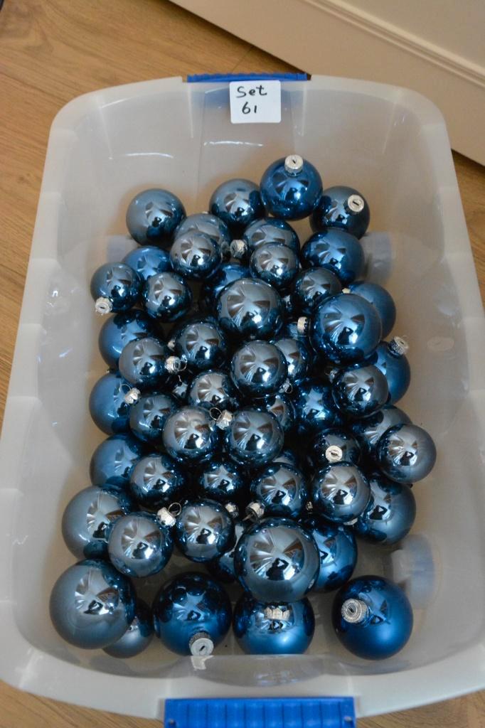 Royale set glazen kerstballen Set 61, Diversen, Kerst, Zo goed als nieuw, Ophalen of Verzenden