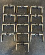 13xset antiek Jaren ‘30 Deurklinken NIKKEL & MESSING klinken, Ophalen of Verzenden