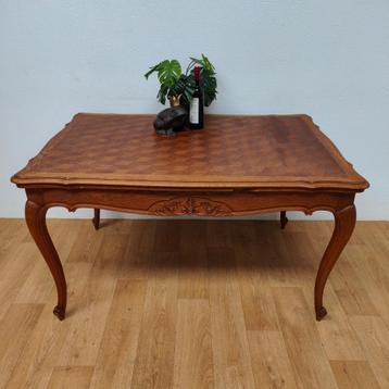 Vintage landelijke eettafel eetkamertafel uitschuifbaar 702 beschikbaar voor biedingen
