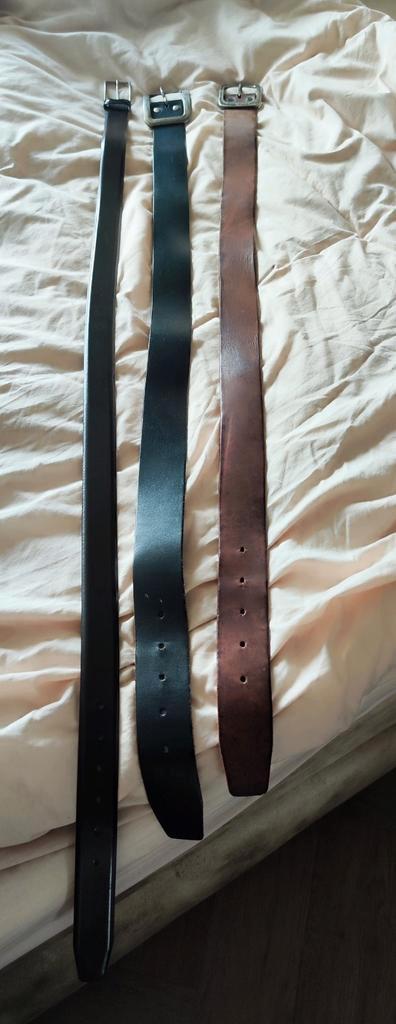 Leren Heren Riemen - Diverse Kleuren, Kleding | Heren, Riemen en Ceinturen, Gedragen, Riem of Ceintuur, 95 tot 105 cm, Zwart, Echt leder