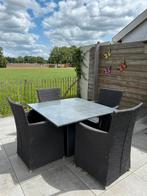 Tuinset antraciet., Tuin en Terras, Tuinsets en Loungesets, Ophalen, Gebruikt, Stoel, Tuinset