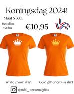 Koningsdag shirts maat S-XXL, Kleding | Dames, T-shirts, Nieuw, Oranje, Maat 36 (S), Ophalen