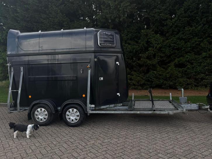 Mentrailer te huur (koetsentrailer huren), Dieren en Toebehoren, Paarden en Pony's | Trailers en Aanhangwagens, Gebruikt, 2-paards trailer