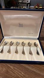 Italiaanse argento 800 zilveren lepels met originele doos, Antiek en Kunst, Antiek | Goud en Zilver, Ophalen of Verzenden, Zilver