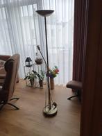 Halogeen vloerlamp  - dimbaar !  met lad leeslamp, Huis en Inrichting, Lampen | Vloerlampen, Ophalen, Nieuw, Metaal, 150 tot 200 cm