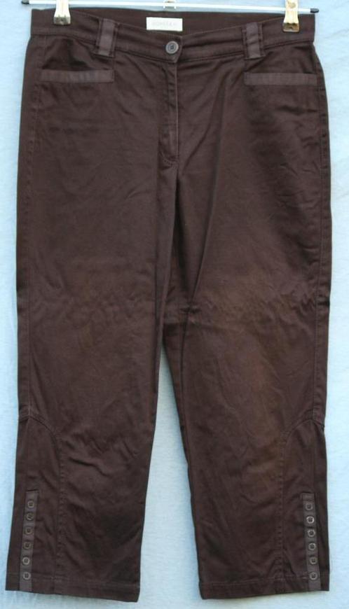CAPRI 7/8 of 3/4-broek  Bonita, Kleding | Dames, Broeken en Pantalons, Zo goed als nieuw, Maat 36 (S), Bruin, Driekwart, Ophalen of Verzenden