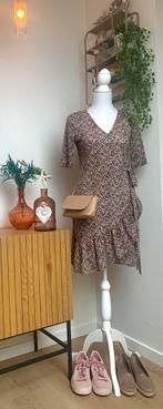VERO MODA romantische wikkeljurk met overslag & ruffles, S-M, Ophalen, Overige kleuren, Vero Moda, Zo goed als nieuw