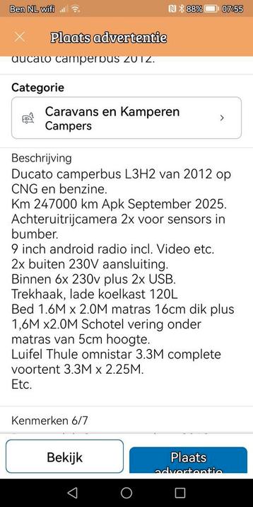 Fiat Ducato Camperbus  3.0 cng. - Avontuur wacht! beschikbaar voor biedingen