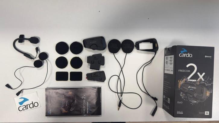 CARDO FREECOM 2x (COMPLEET VOOR 1 HELM), Motoren, Accessoires | Navigatiesystemen, Zo goed als nieuw, Ophalen of Verzenden