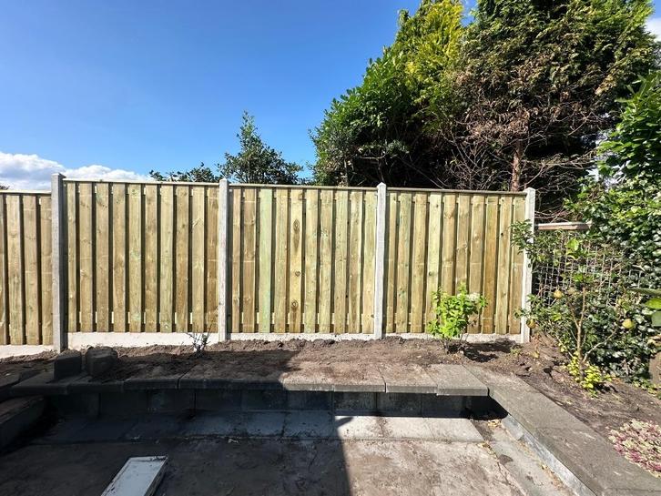 Hout-beton schuttingen, Gratis offerte!, Tuin en Terras, Schuttingen, Nieuw, Minder dan 3 meter, Ophalen