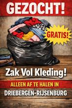 Zak vol kleding - Gezocht, Ophalen, Gedragen, Maat 38/40 (M)
