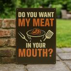 Wandbord bbq - BBQ decoratie - Tekstborden - Decoratie, Kouwehoek 1b, Cave & Garden, Nieuw, Ophalen of Verzenden
