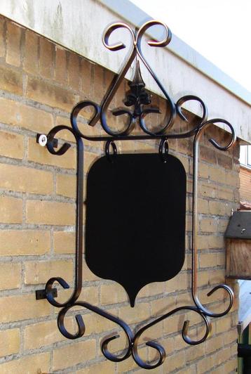 Nieuw!!! Dubbelzijdig Smeedijzeren uithangbord. incl. ophang beschikbaar voor biedingen