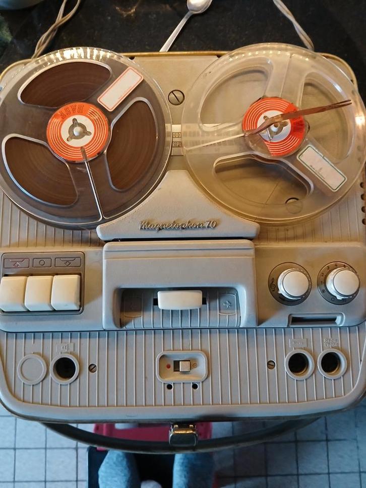 Vintage Bandrecorder Magnetophon 70, Audio, Tv en Foto, Bandrecorders, Bandrecorder, Met banden, Ophalen of Verzenden