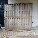 Gebogen houten tuinpoort schuttingdeel+3 duimhengen à 100cm, Tuin en Terras, Schuttingen, Ophalen, Minder dan 3 meter, Hout, 1 tot 2 meter