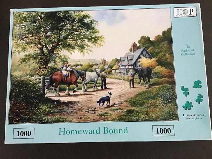 House of Puzzles Homeward Bound Puzzel 1000 stukjes, Hobby en Vrije tijd, Denksport en Puzzels, Gebruikt, Legpuzzel, 500 t/m 1500 stukjes