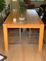 Eikenhouten Eettafel met 4 stoelen, Huis en Inrichting, Tafels | Eettafels, Ophalen, Gebruikt, Eikenhout, 200 cm of meer