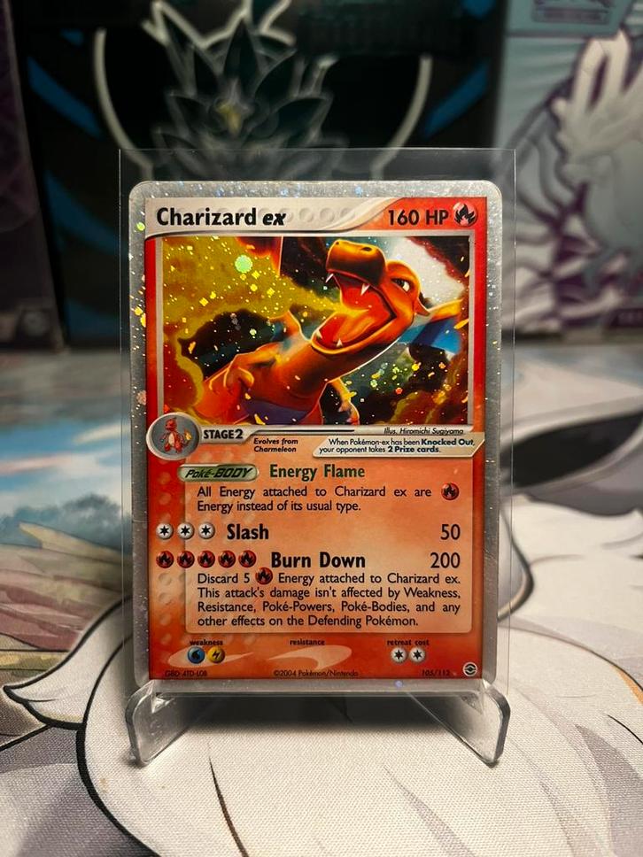 Charizard EX 105 Holo Pokemon Kaart, Hobby en Vrije tijd, Verzamelkaartspellen | Pokémon, Nieuw, Losse kaart, Foil, Ophalen of Verzenden