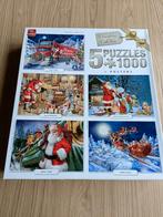 King Kerstpuzzels 5x 1000 stukjes, Ophalen of Verzenden, 500 t/m 1500 stukjes, Zo goed als nieuw