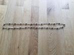 Zilveren fantasie ketting, lengte 80 cm, gemerkt Z1., Ophalen of Verzenden, Zo goed als nieuw, Zilver