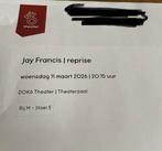 Jay Francis Evolutie Reprise, Tickets en Kaartjes, Theater | Cabaret en Komedie, Eén persoon