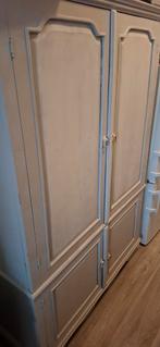 Mooie witte kast met deuren, Huis en Inrichting, Kasten | Kledingkasten, Ophalen, Gebruikt, Eikenhout, 50 tot 100 cm