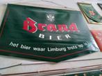 Brand bier reclame zeil, Ophalen of Verzenden, Zo goed als nieuw, Reclamebord, Plaat of Schild, Brand