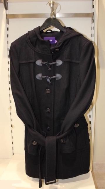 MEXX donkerblauw hooded duffle mantel coat houtje touwtje 42 beschikbaar voor biedingen