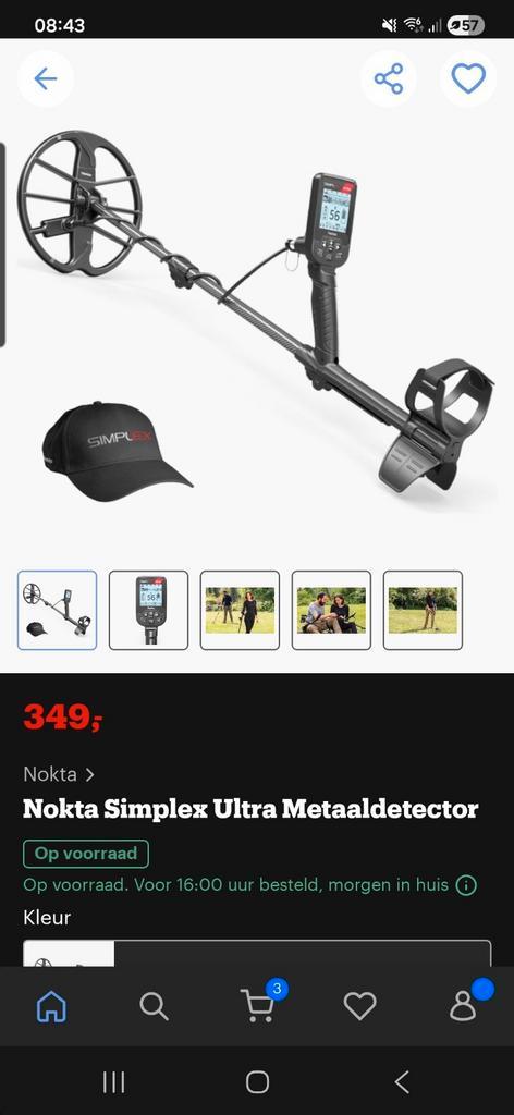 Nokta Simplex Ultra Metaaldetector, Hobby en Vrije tijd, Metaaldetectors, Nieuw, Meer dan 30 cm, Overige merken, Discriminatie metaaldetectie