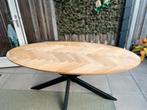 Eiken eettafel, Huis en Inrichting, Tafels | Eettafels, Ophalen, 50 tot 100 cm, Zo goed als nieuw, Ovaal