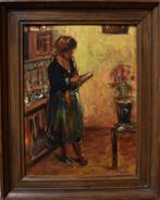 In de keuken=de Kat., Antiek en Kunst, Kunst | Schilderijen | Klassiek, Ophalen of Verzenden