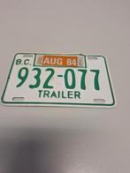 Kentekenplaat Canada British Colombia, Ophalen of Verzenden, Nvt, Nvt, Nvt