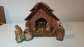 Kersstal - circa 20 cm hoog en 25 cm breed beschikbaar voor biedingen