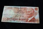 Banknote - Turkije 20 Lira ND (1979/L1970) fr+ (bb 412, Postzegels en Munten, Ophalen of Verzenden, Overige landen, Los biljet