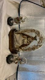 Antiek Mariabeeld onder stolp., Antiek en Kunst, Ophalen of Verzenden