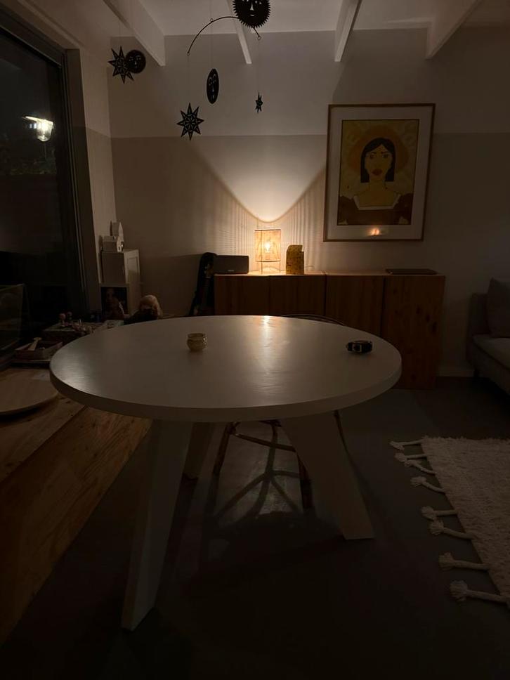 Piet Hein Eek Tafel - Uniek Design!, Huis en Inrichting, Tafels | Eettafels, Zo goed als nieuw, 100 tot 150 cm, Vier personen